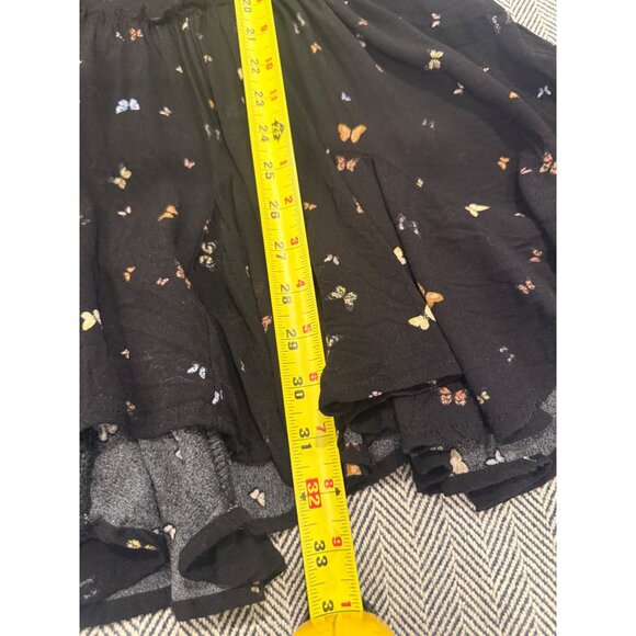 Wild Fable Black Butterfly Print Spaghetti Strap Dress S 100% Rayon Lightweight - Picture 8 of 10